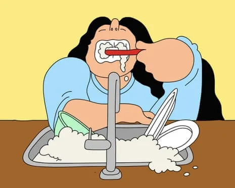 Should My Housemate Avoid Brushing Her Teeth at the Kitchen Sink?